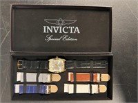 INVICTA WATCH  WITH EXTRA BANDS