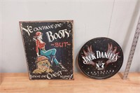 Pirate and Jack Daniels Tin Signs