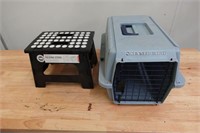 Small pet carrier and step stool