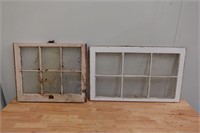 2 Wood Window Frames