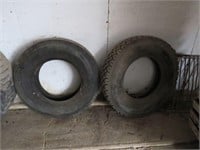 PAIR OF OFF BREEDS 11R 22.5 TIRES