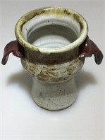 Signed Studio Pottery Vase. 7in. Marty Yaslowitz
