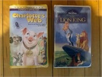 Charlotte's Web, Lion King VHS Tapes