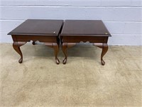 (2) Queen Anne Style End Tables