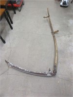 Vintage long handle sickle