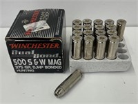 (18) Rounds of Winchester 500 S&W MAG Supreme