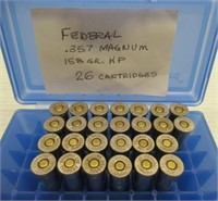 (26) Rounds of Federal 357 Mag. 158GR ammo.