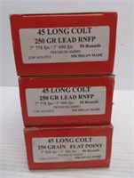 (150) Rounds of Optimized Ammo 45 long colt 250GR