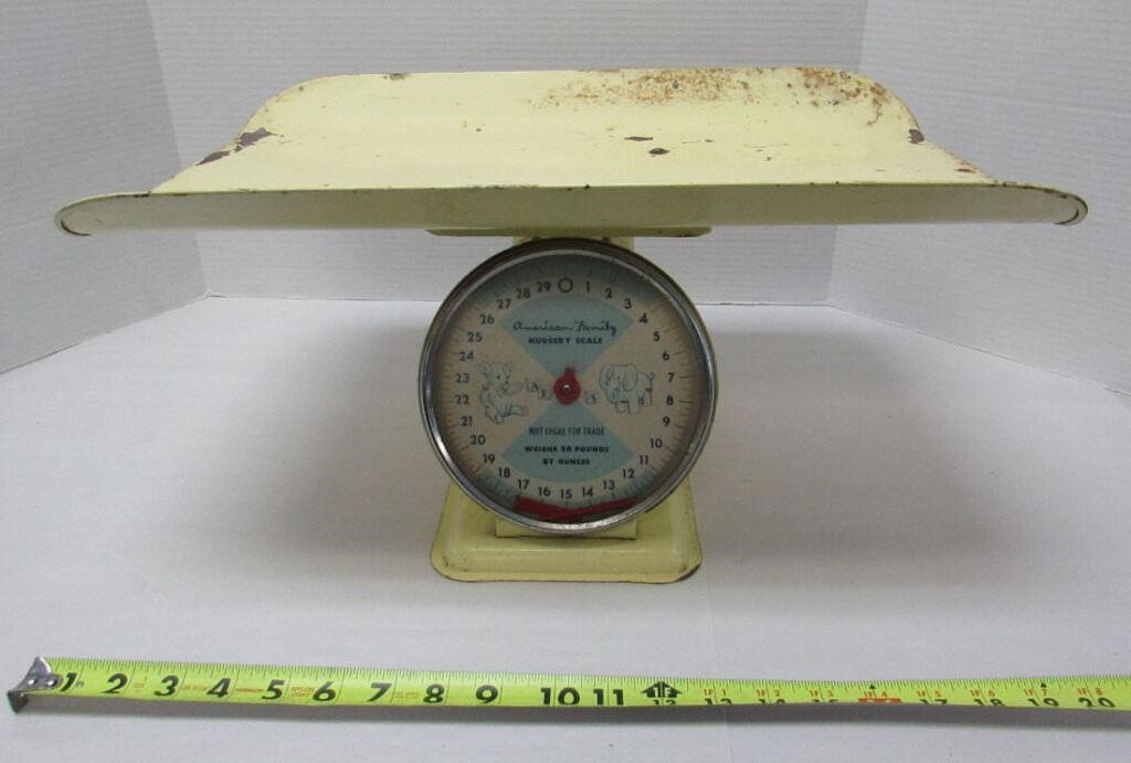 Vintage American Family Baby Scale