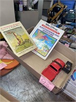 Children's books and remote control car