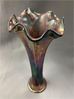 Unsigned Carnival Glass Vase