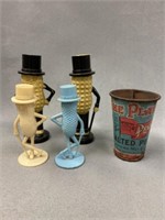 Planters Peanut Shakers with Tin Sales Cup