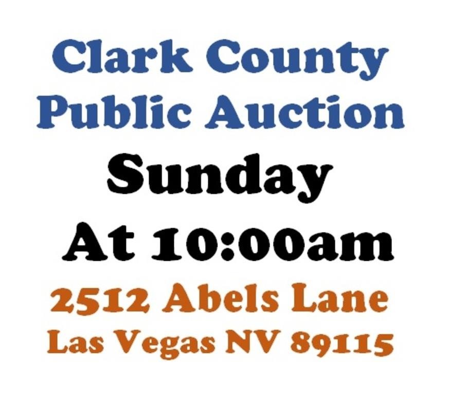 Sun.@10am - Las Vegas Estate Online Public Auction 12/17