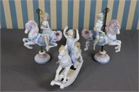 S: Carousel Horse Porcelain Figurines