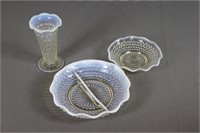 S: Opalescent Hobnail Glassware