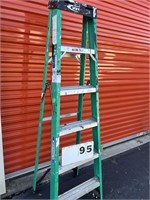 Wener 6ft Fiberglass Step Ladder Model FS206