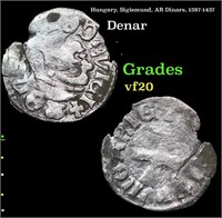 Hungary, Sigismund, AR Dinars, 1387-1437 Grades vf