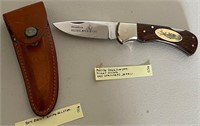 R - PRECISE DEERSLAYER KNIFE W/ LEATHER SHEATH