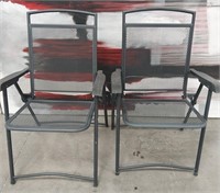 11 - PAIR OF FOLDING PATIO CHAIRS