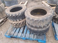 assorted skid loader tires - no rims