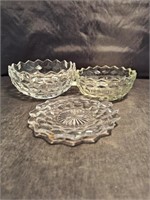 Fostoria Underplate And Bowls