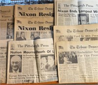 Tribune Nixon, Wins, Resigns, LBJ, Ford++