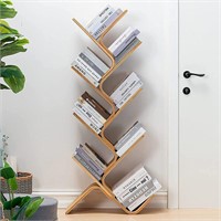 Bamboo Bookshelf  8-Tier Organizer  55x23x5inch.