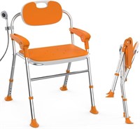 Adjustable Folding Shower Chair  Supports 400 Lbs