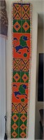 B - VINTAGE AFRICAN BEADED WALL HANGING (E5)