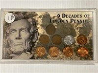 9-Decades of Lincoln Pennies