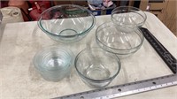 Glass mixing bowls