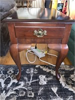 QUEENS ANN STYLE SIDE TABLES WITH CENTER DRAWER
