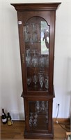 18X32X72 GLASS DOOR DISPLAY CABINET WITH TOP AND