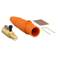 Connector: Male Plug, 400 A, Orange