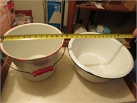 Enamel Bucket & Wash Pail
