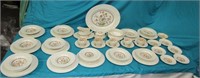 Partial Set Booths "Wild Rose" Dishes