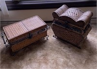 Decorative Metal Woven baskets