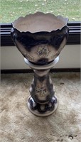 Ceramic Pedestal Plant Stand