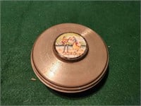 Vtg 1950s Large Powder Container