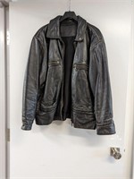 Black Mauritius Leather Jacket