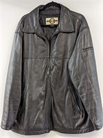 Black North End Leather Jacket