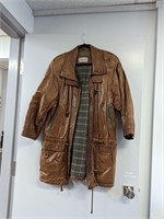Brown Leather Classic Fall Jacket