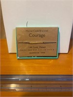 New 14k gold plated Courage bracelet-handmade