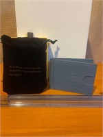 New BHHI genuine leather minimalist wallet w/pouch