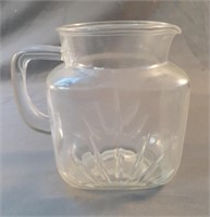 Federal glass Starburst pitcher 5 x 5.5
