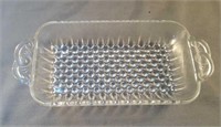 Vintage Anchor Hocking glass know serving dish