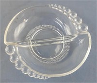 Duncan Miller Teardrop glass divided bowl