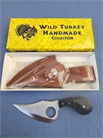 Wild Turkey Handmade Fixed Blade Bone Collector