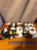 10 new pairs adult Christmas socks