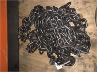 Approx. 25 Ft. 5/16" Chain with 2 Hooks